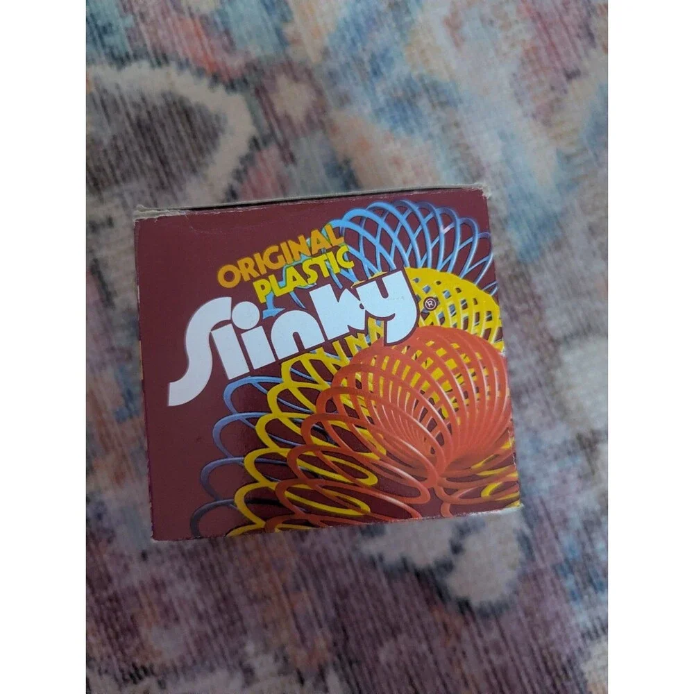 Vintage Original Plastic Slinky No. 110 Purple And Blue James Ind